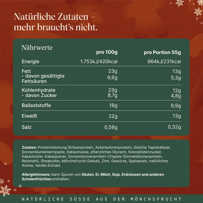 CRISPY Vegan Protein Bar - Lebkuchen