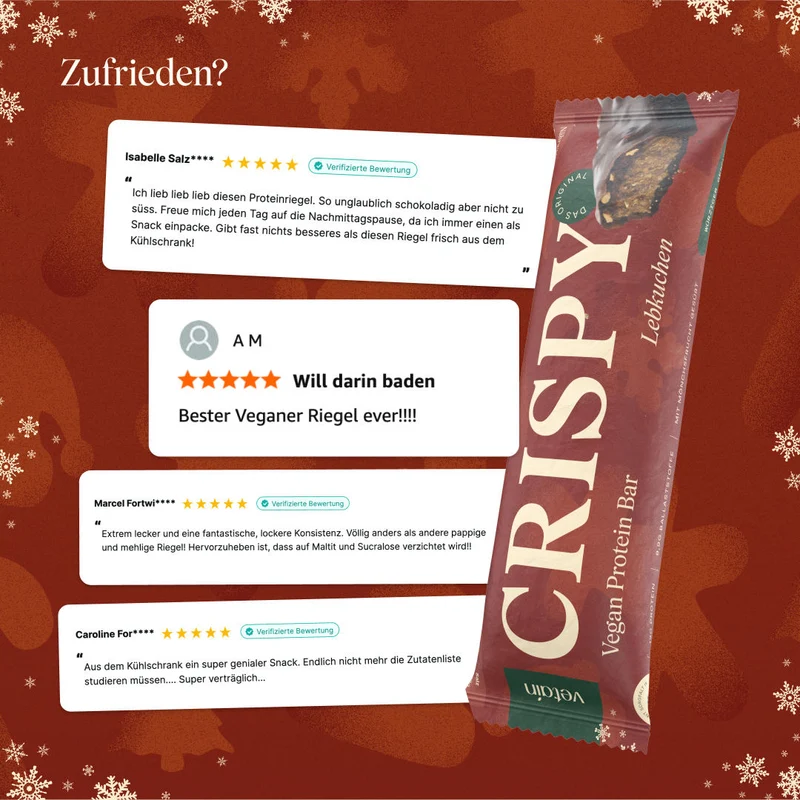 CRISPY Vegan Protein Bar - Lebkuchen