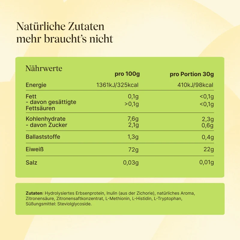 Vegan Clear Protein Lemon & Lime (480g)