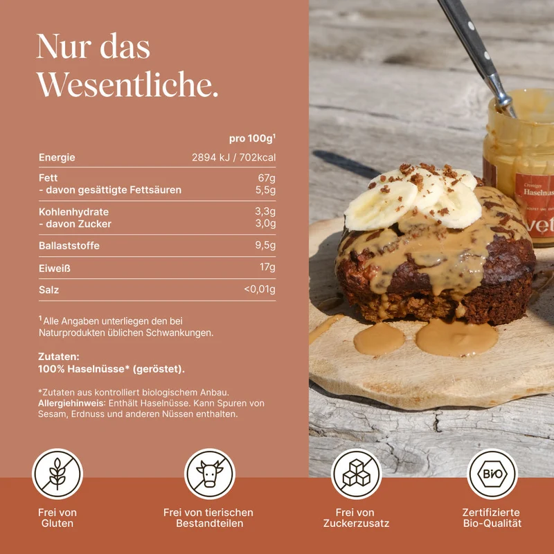 Bio Haselnussmus (200g)