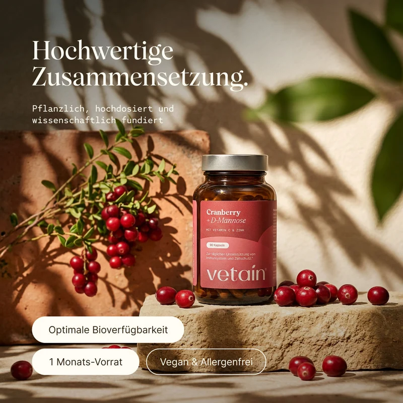 Cranberry + D-Mannose (90 Kapseln)
