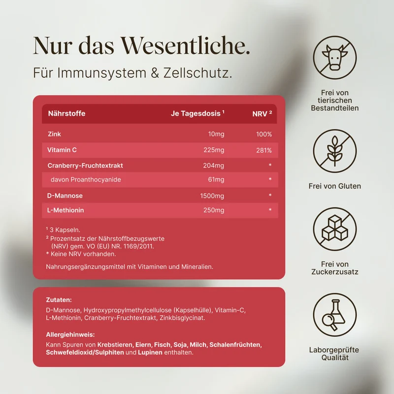 Cranberry + D-Mannose (90 Kapseln)