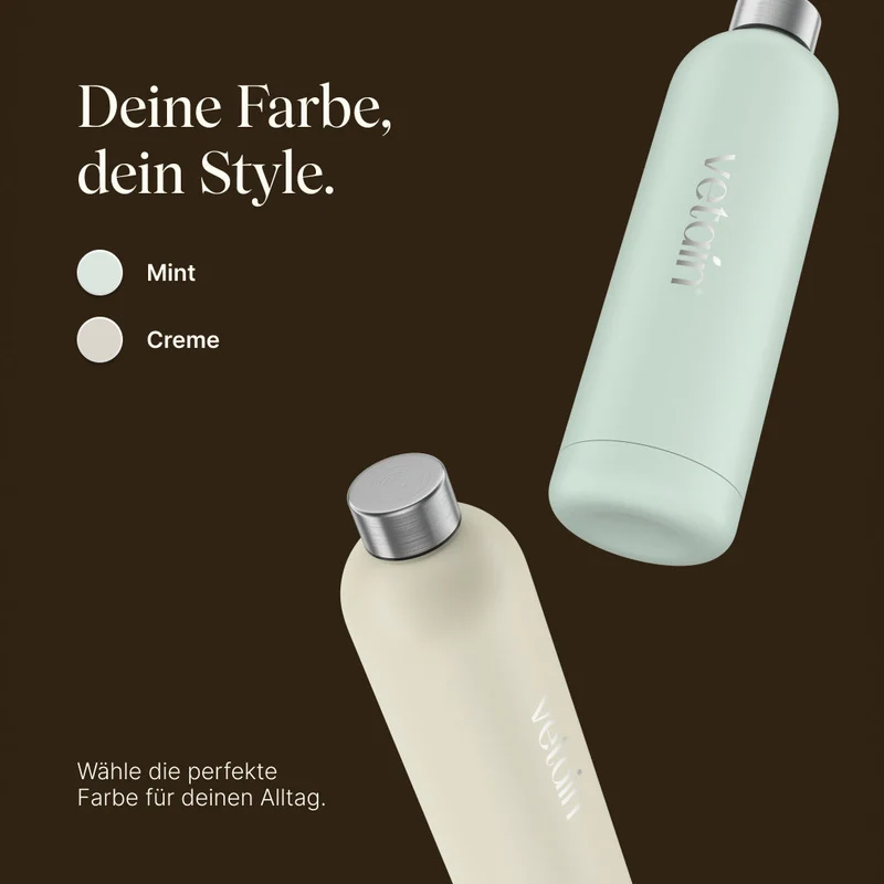 Vetain Edelstahl Trinkflasche (1000ml)