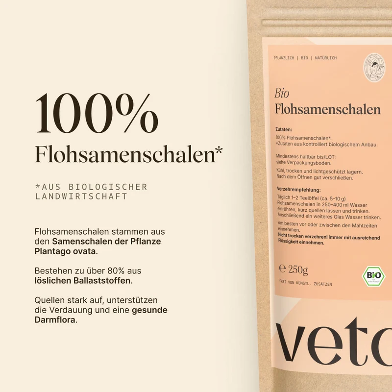 Bio-Flohsamenschalen - 250g