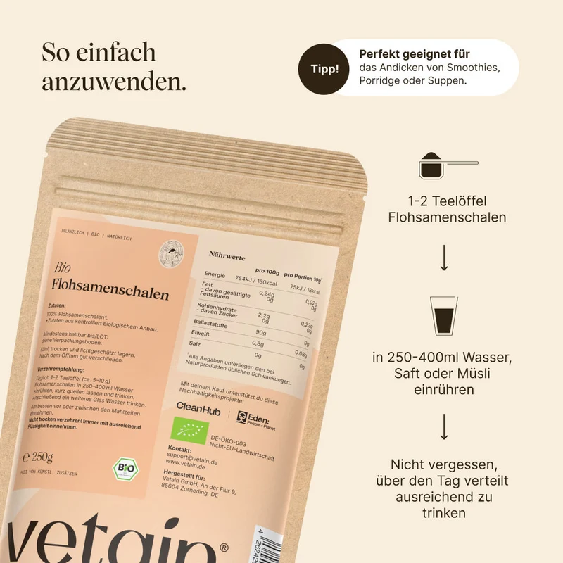 Bio-Flohsamenschalen - 250g
