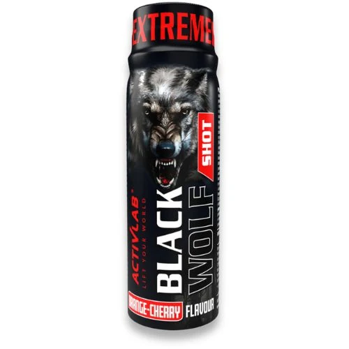 12 x Booster Shots - Black Wolf Preworkout von Activlab (12x 80ml) MHD 17.02.2025