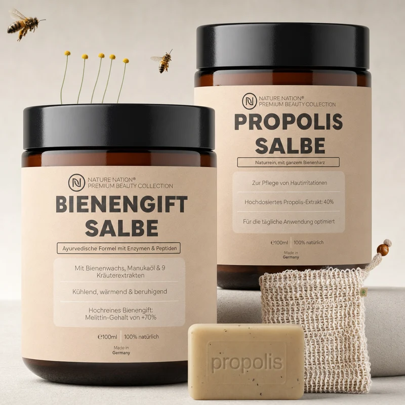 Bienengift Ritual: Das Spar-Set, für gezielte Pflege und Reinigung mit Bienengift & Propolis