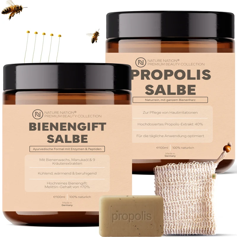 Bienengift Ritual: Das Spar-Set, für gezielte Pflege und Reinigung mit Bienengift & Propolis