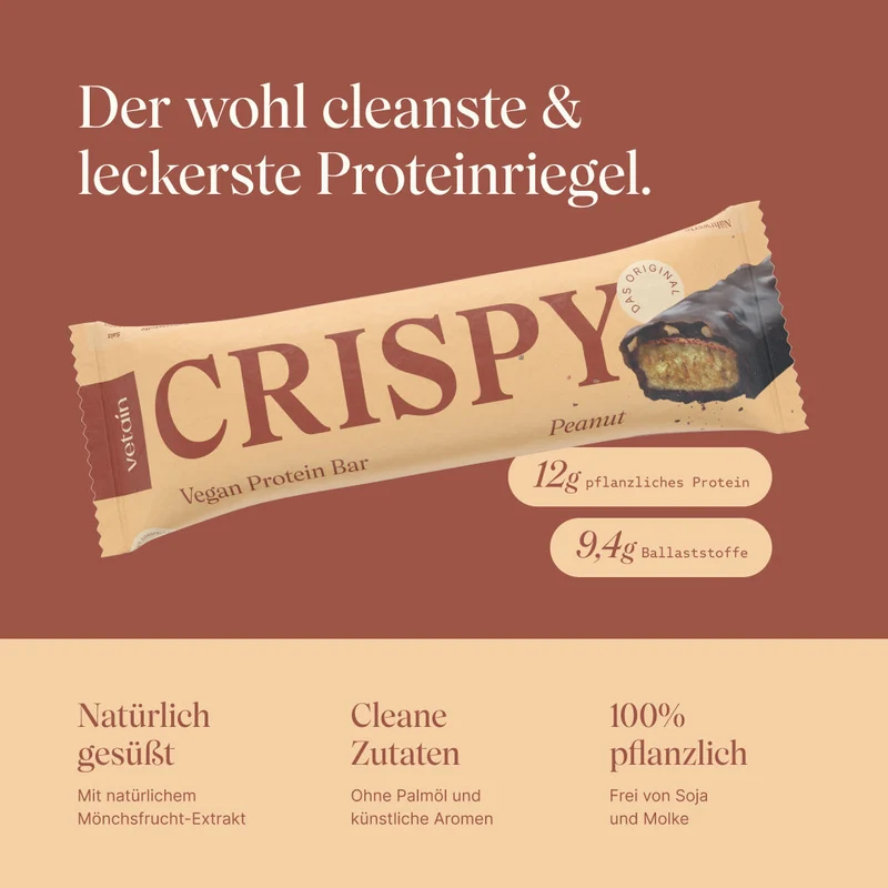 CRISPY Vegan Protein Bar - Peanut
