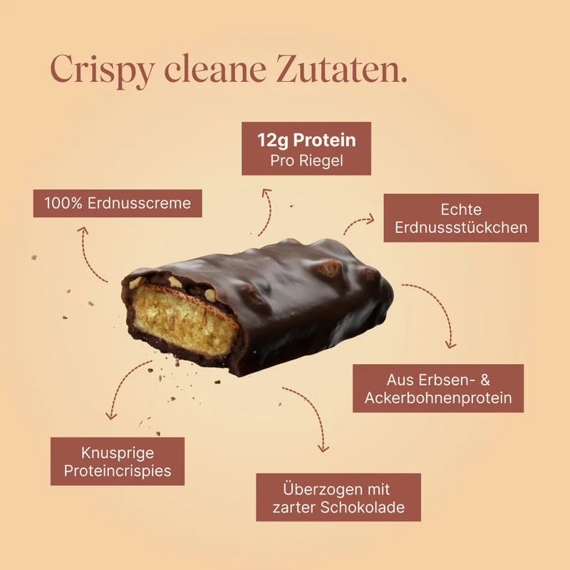 CRISPY Vegan Protein Bar - Peanut