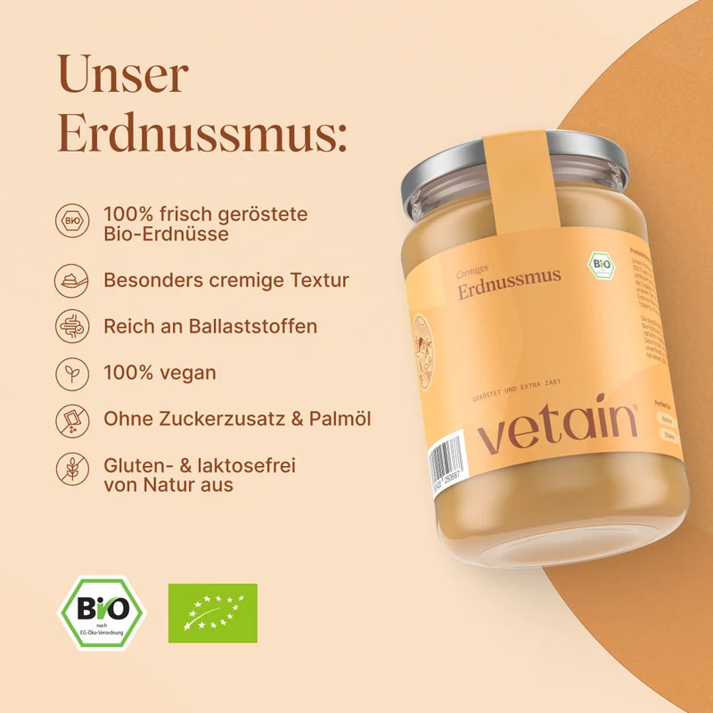 Bio Erdnussmus cremig (500g)