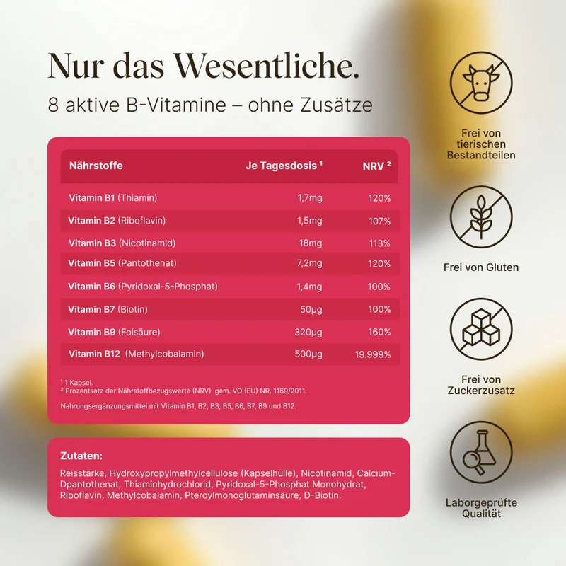 Vitamin B-Komplex (180 Kapseln)