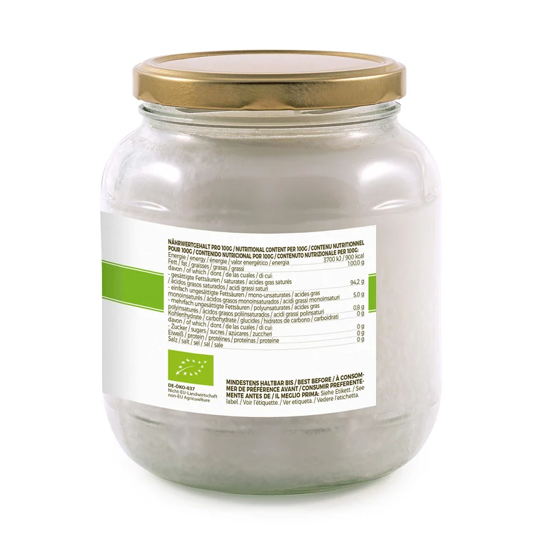 Bio-Kokosöl 1 L – desodoriert