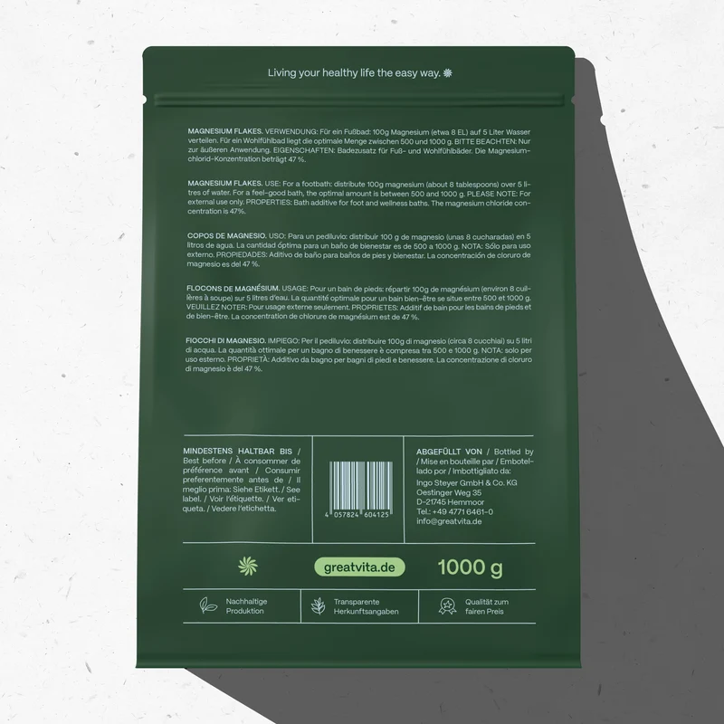 Magnesium-Flakes 1000g