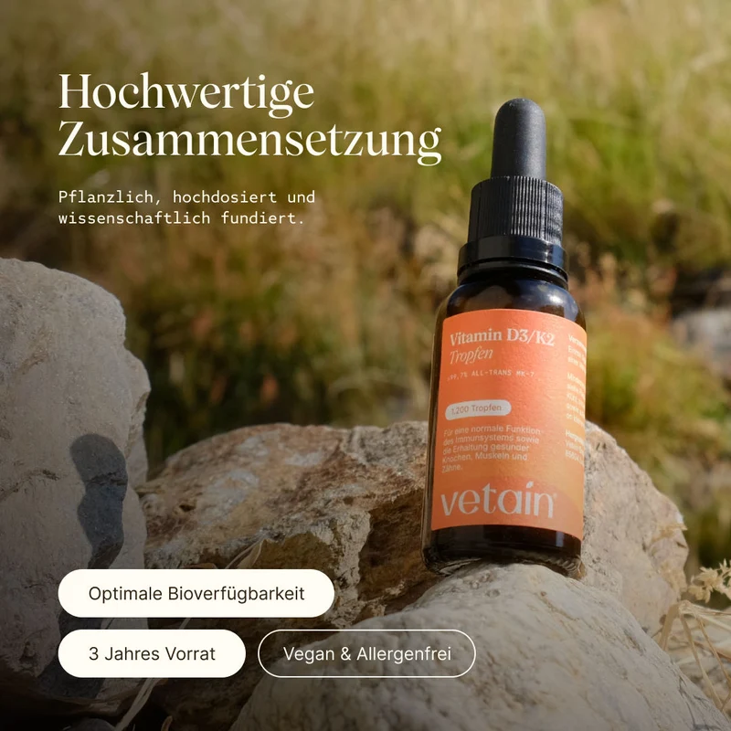 Vitamin D3/K2 Tropfen vegan (1.000 I.E.)