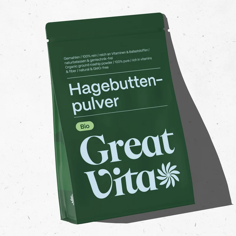 Bio-Hagebuttenpulver – fein gemahlen