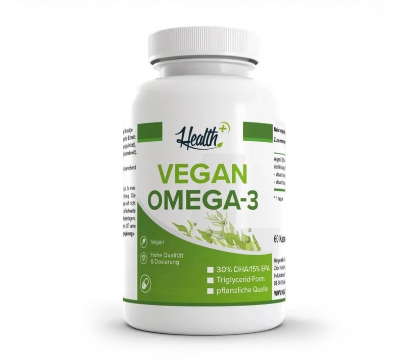 Health+ - Vegan Omega-3 - 60 Kapseln