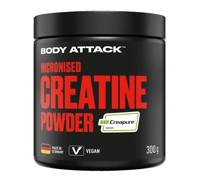 Body Attack - Micronised Creapure Creatine Powder - 300g Dose