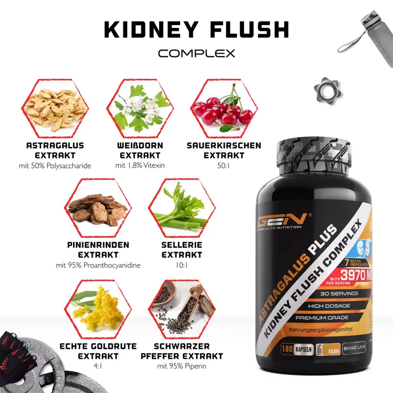 Astragalus Plus - Kidney flush Complex ( 180 Kapseln )