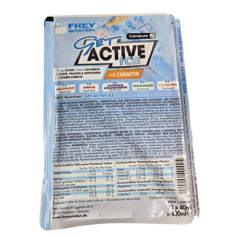 Frey Nutrition - Get Acitve ICE - 10 x 40ml