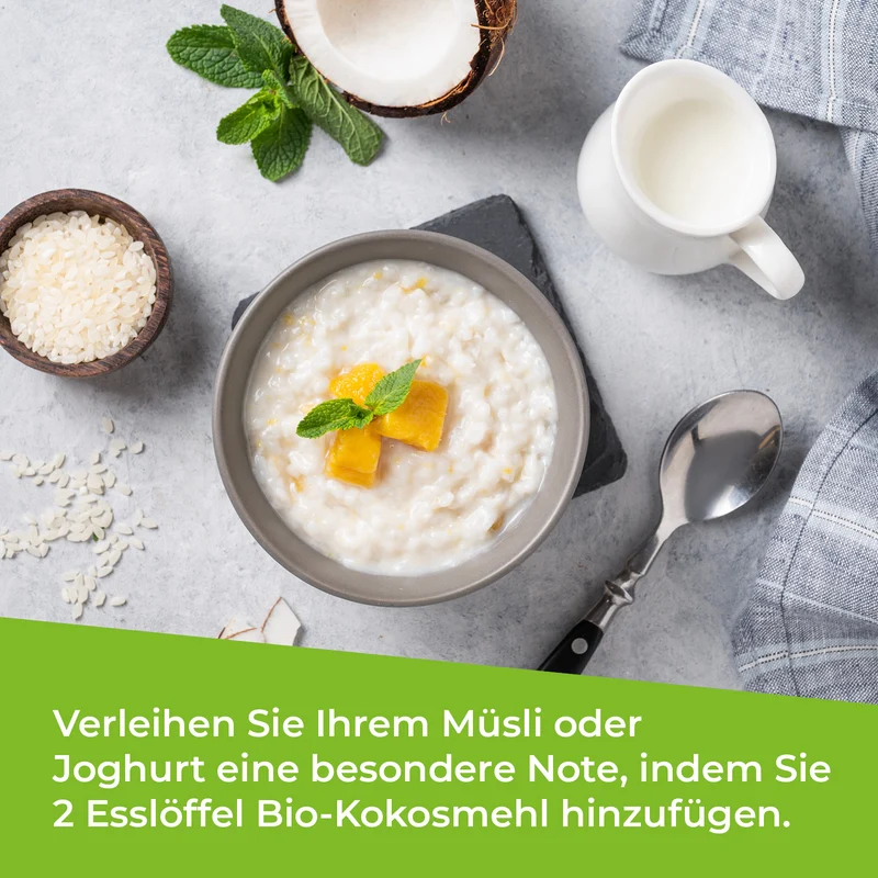 Bio-Kokosmehl – fein gemahlen