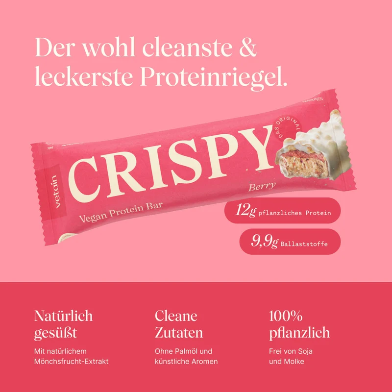 CRISPY Vegan Protein Bar - Berry