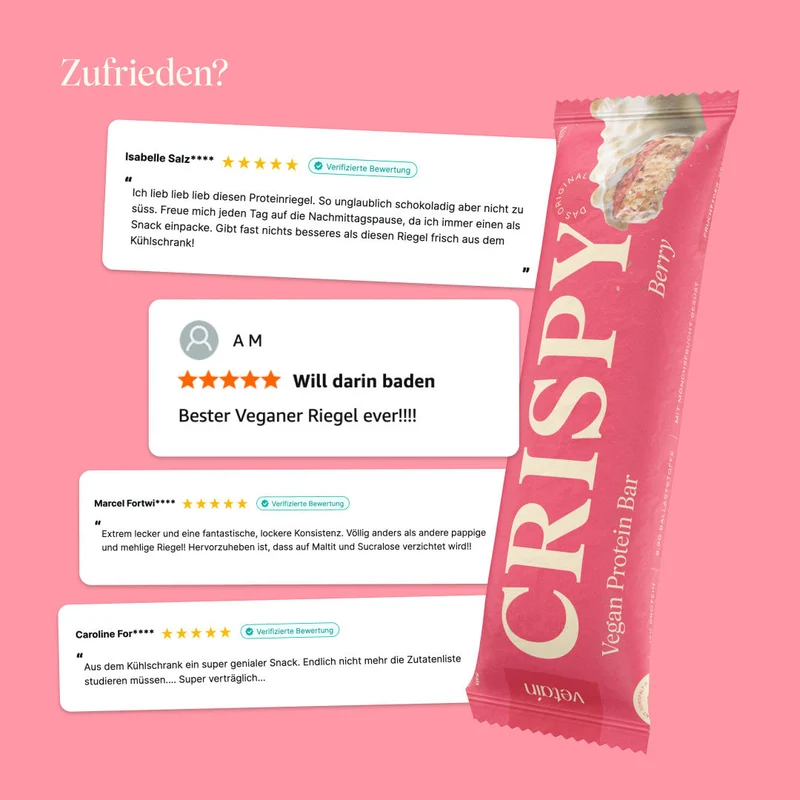CRISPY Vegan Protein Bar - Berry