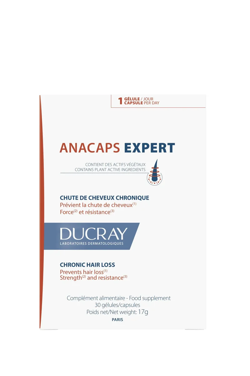 Ducray Anacaps Expert Anti-Hair Loss Supplement, 30 Capsules