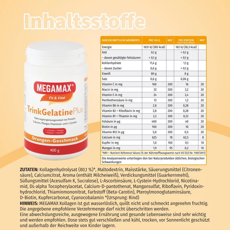 Trinkgelatine Plus