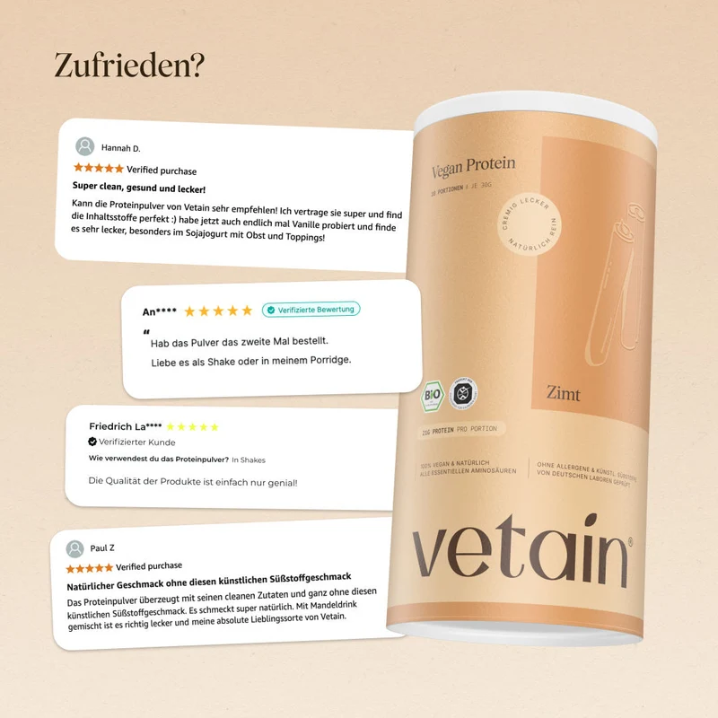 Vegan Protein Zimt (540g/BIO)