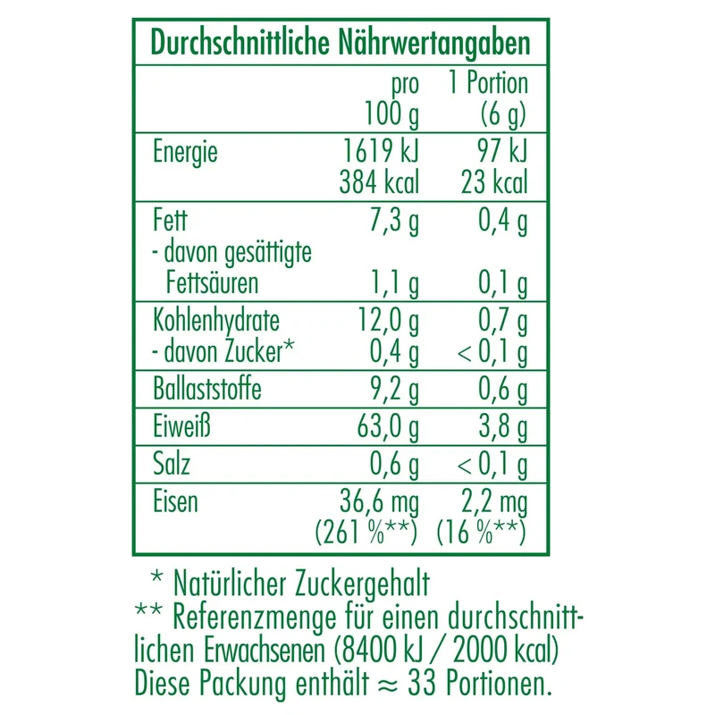 6x Bio Spirulinapulver 200g