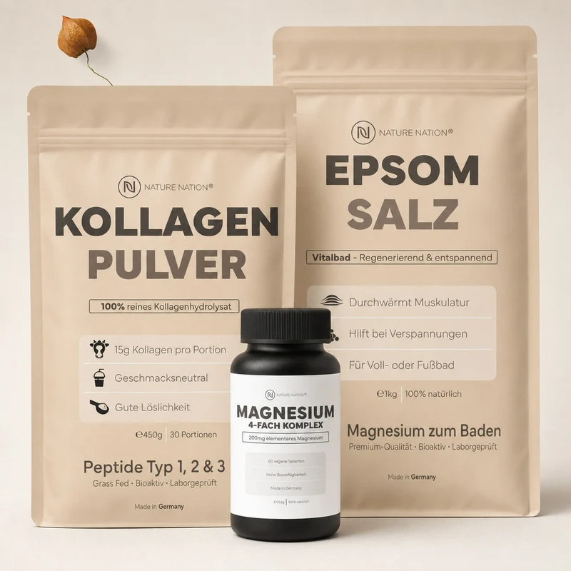Relax & Beauty-Set: Das Spar-Set, für deine entspannende Beauty- & Vitalstoff-Routine