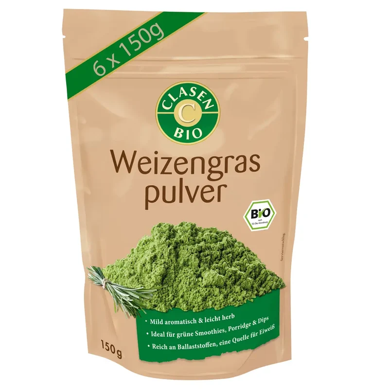 6x Bio Weizengraspulver 150g