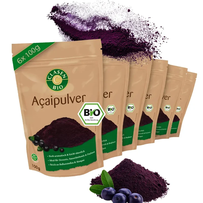 6x Bio Acaipulver 100g