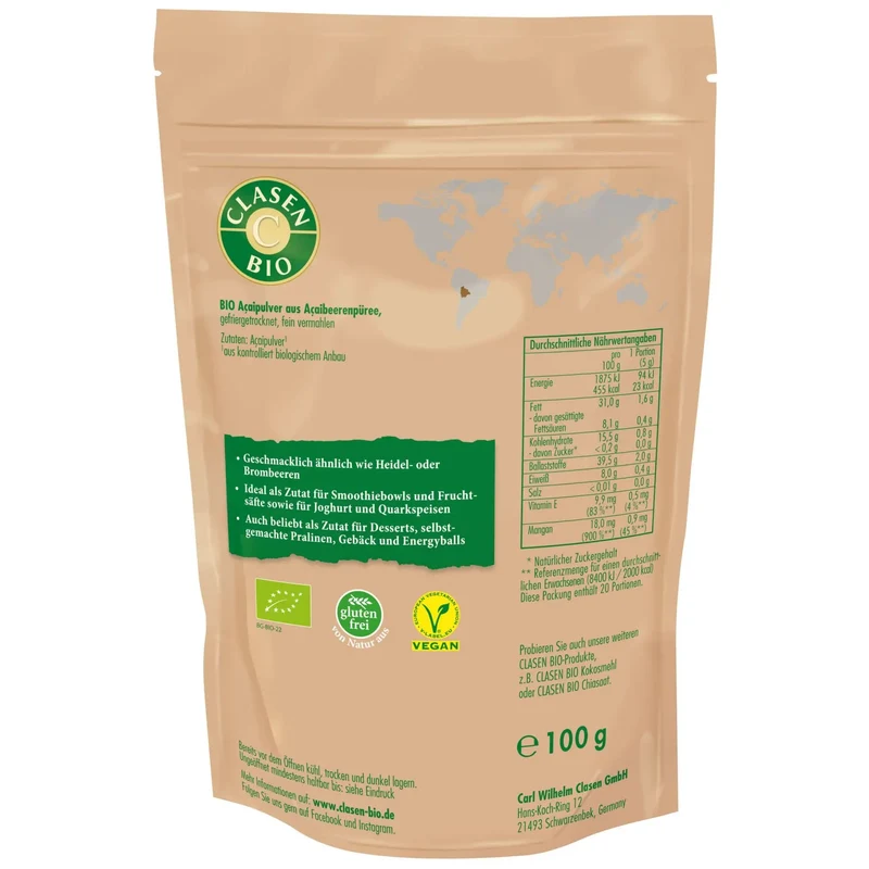 6x Bio Acaipulver 100g