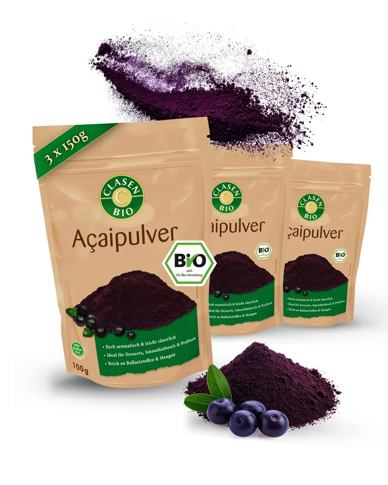 3x Bio Acaipulver 100g