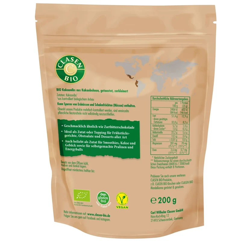6x Bio Kakaonibs 200g