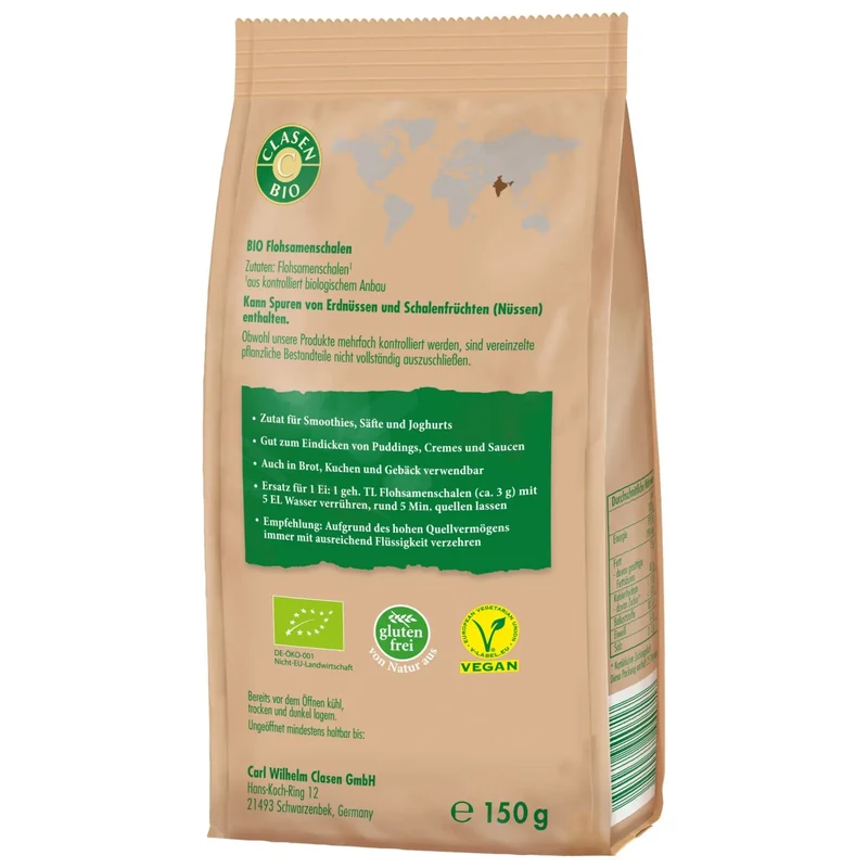 Bio Flohsamenschalen 150g