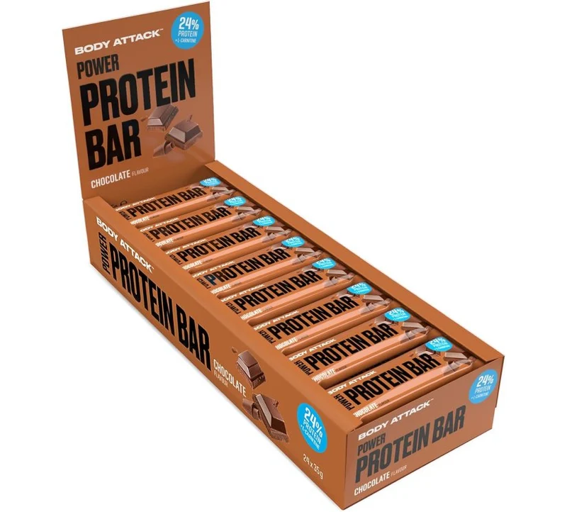Body Attack - Power Protein Bar - 24 x 35g Karton