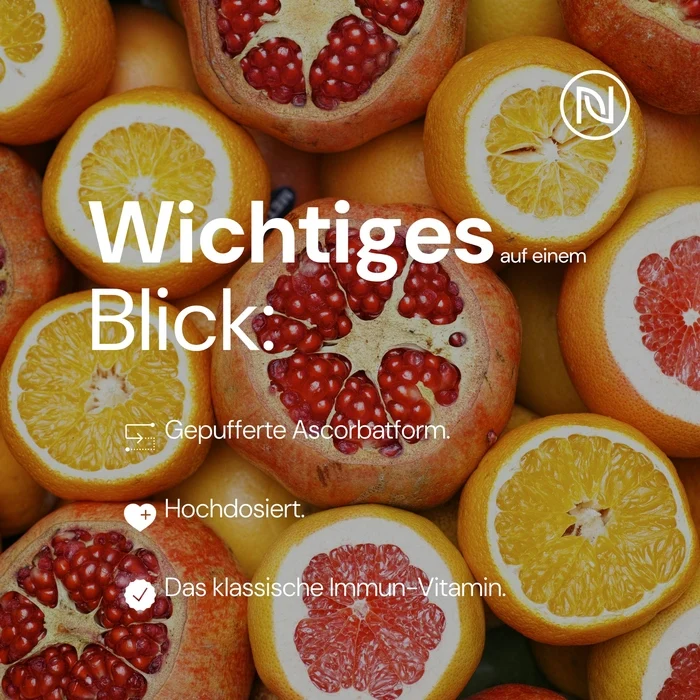 Vitamin C gepuffert, 60 Kapseln - Unterstützt Immunsystem sowie Zellschutz