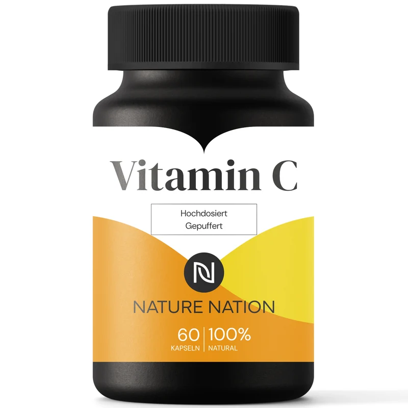 Vitamin C gepuffert, 60 Kapseln - Unterstützt Immunsystem sowie Zellschutz