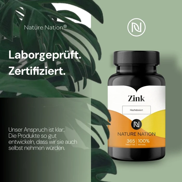 Zink 25mg, 365 Tabletten – Unterstützt Hautbalance, Abwehrkräfte & Zellgesundheit
