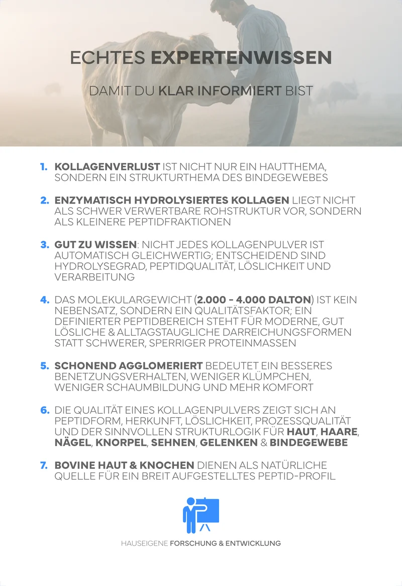 3er-Set Kollagen Pulver Hydrolysat, 450g - 100% Peptide Typ I, II & III, geschmacksneutral & leicht löslich