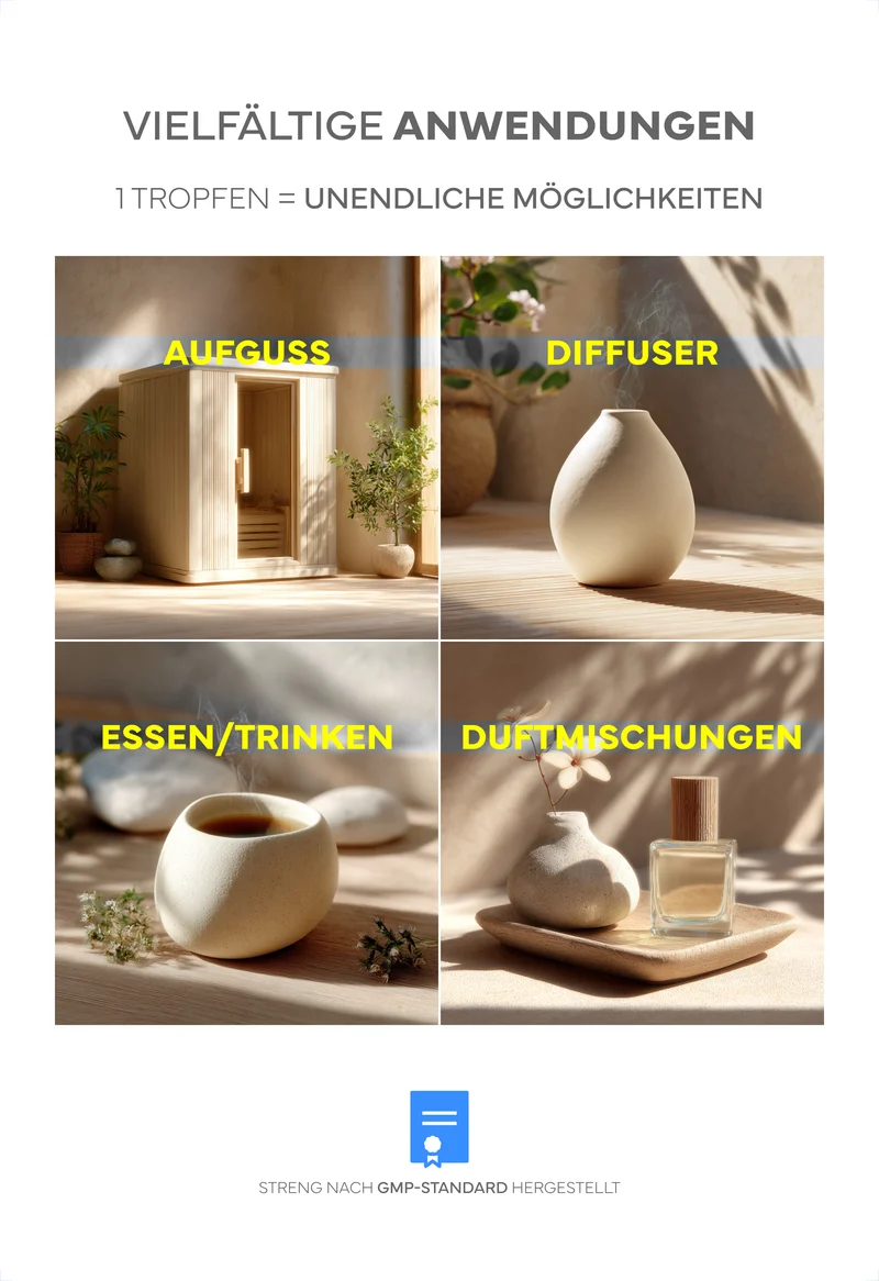 Ätherisches Bio-Oreganoöl, 30ml - 100% naturrein, gewonnen per Wasserdampfdestillation. Für Küche & Würzen, mit intensiv-herbem Aroma