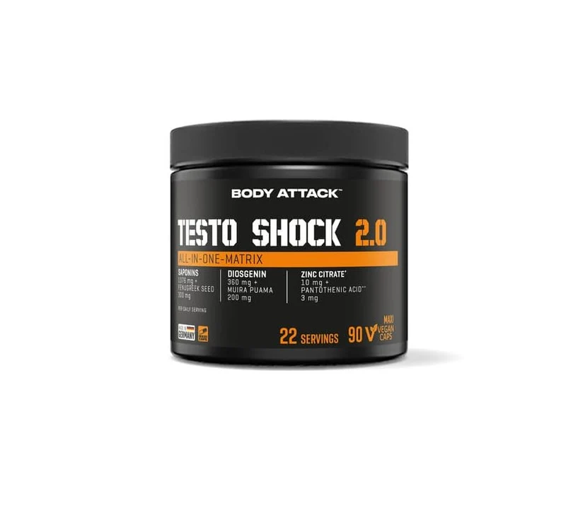 Body Attack - Testo Shock 2.0 - 90 Kapseln