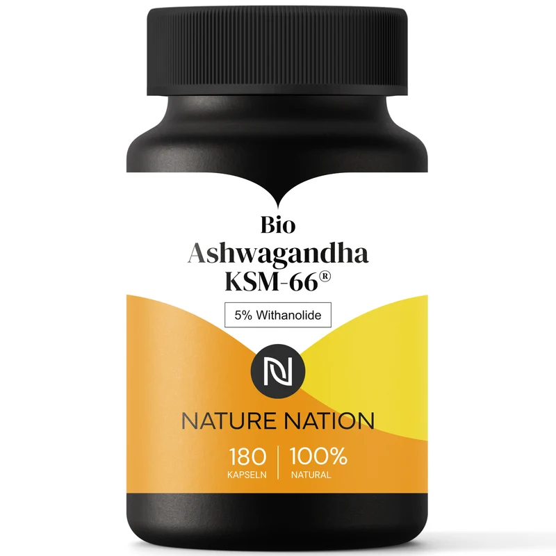 Ashwagandha KSM-66®, 180 Kapseln – Für mehr Ruhe im Kopf & Gelassenheit im Alltag