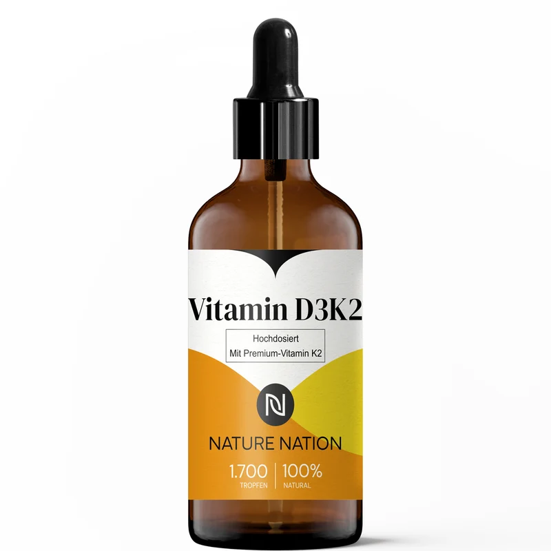 Vitamin D3 + K2 5.000 IE + 125µg MK7 all-trans pro Einnahme