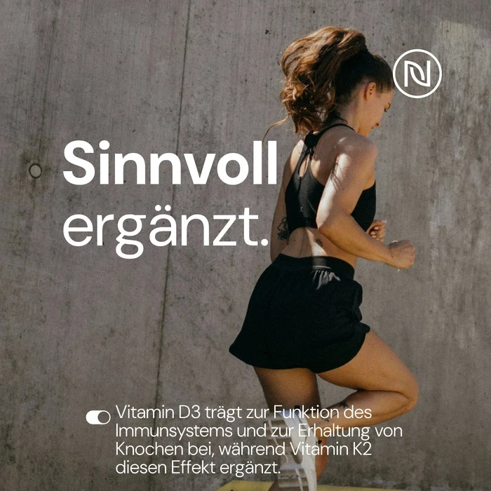 2er-Set Vitamin D3 + K2 5.000 IE + 125µg MK7 all-trans pro Einnahme