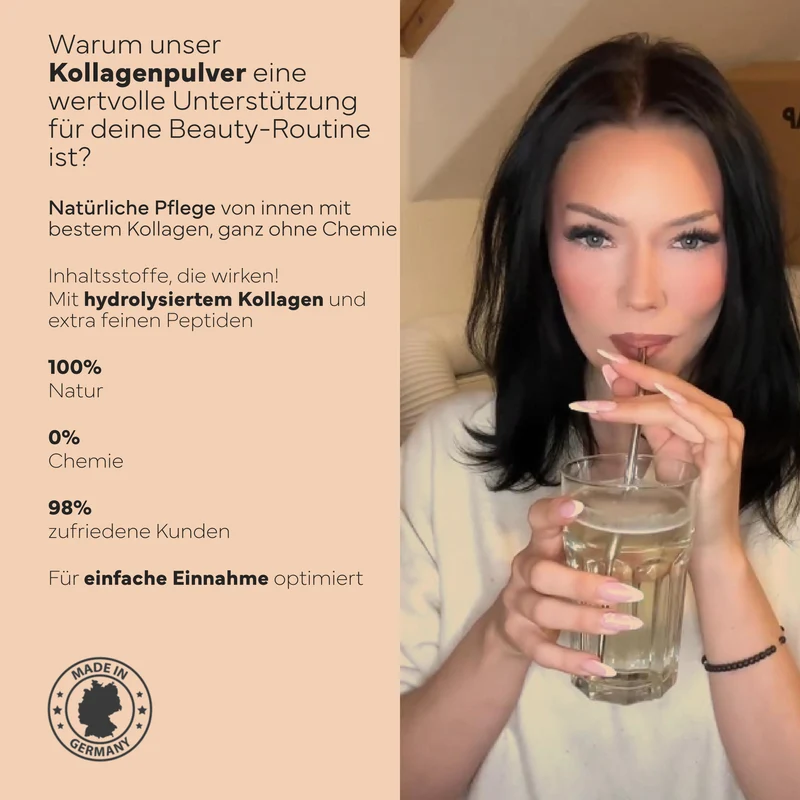 2er-Set Kollagen Pulver Hydrolysat, 450g - 100% Peptide Typ I, II & III, geschmacksneutral & leicht löslich