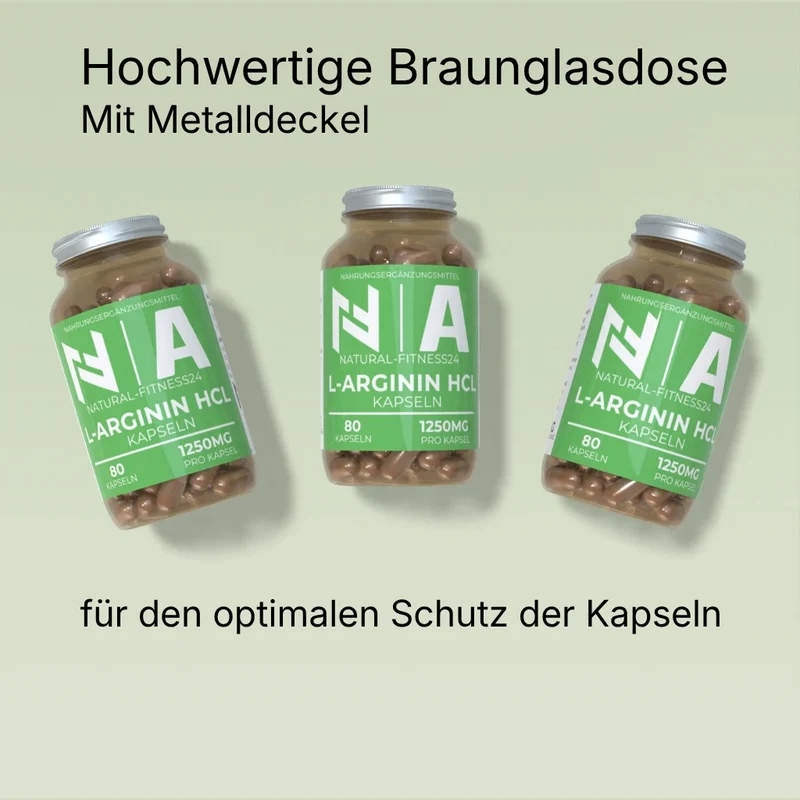 L-Arginin HCL Caps – 80 Kapseln